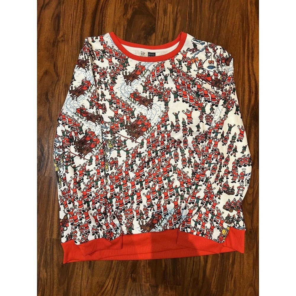 Where's Waldo Mens Ugly Christmas Sweater Size 3XL Santa Holiday Funny NWOT